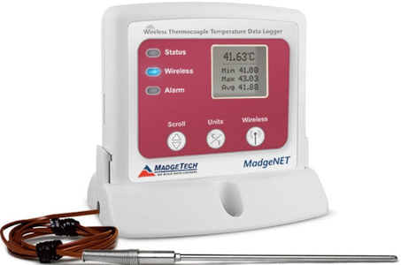 Data logger inalámbrico -210/1300ºC termopar externo